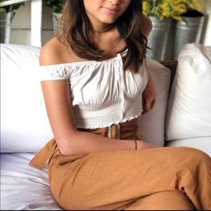 Rust colored linen pants